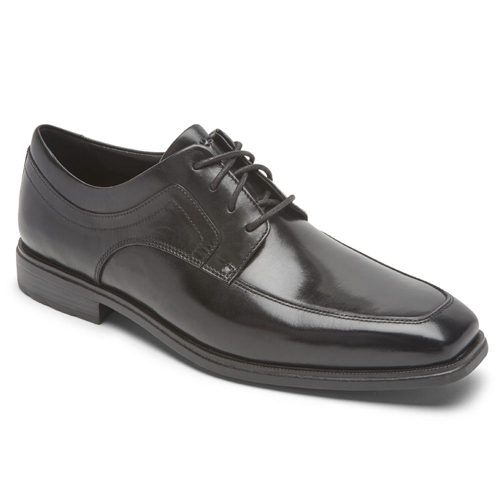 Rockport Mens Dress Shoes Black - Dres Sports Business 2 Apron Toe - UK 529-FDCAPM